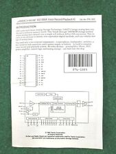 Super Rare Original booklet manual for  IDS1000 Speech Chip 276-1325 picture