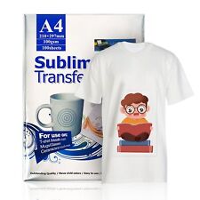 100 Sheets Heat Transfer Paper A4 (8.3x11.7inch) for Sublimation picture