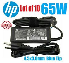 LOT OF 10 Genuine HP 65W 19.5V 3.34A Laptop AC Adapter Power Charger Blue Tip picture
