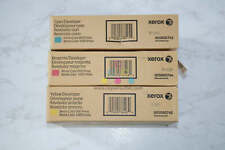 3 OEM Xerox Color 800 Press, 1000 Press CMY Developers 005R00743,44,45 picture