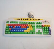 Rare Keys U See Colorful Large Text Kids YKB-LPKID-IUSB Wired Keyboard Typing  picture
