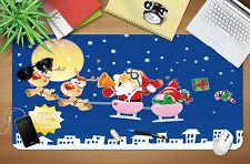 3D Santa Claus Moon 19 Christmas Non-slip Office Desk Mat Keyboard Pad Game Zoe picture