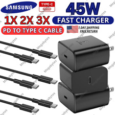 45W USB-C Super Fast Wall Charger + PD Type C Cable For Samsung Galaxy Note S23 picture