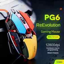 PG6 Computer USB Wired Gaming Mice RGB Silent 5500 DPI Mechanical with 9 Buttons picture
