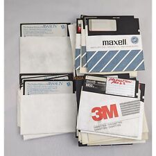 Lot of 59 Vintage 5.25 IBM DOS Floppy Disk Software picture