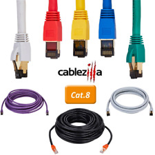 Cat8 Cable High Speed Ethernet Patch Cord RJ45 Gold Plated Shielded Wire Lan Lot picture