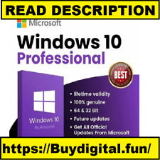 Microsoft Windows 10 11 Pro Professional 64 Bit Operating System - And key.. picture