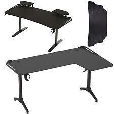 Large Gaming Desk Office PC Computer Desk Table LED RGB Lights Controller Stand picture