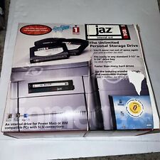 Vintage iOmega Jaz Portable External 1GB SCSI Drive Open Box Complete.  picture