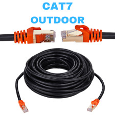 CAT7 Patch Cord Shielded OUTDOOR 26AWG Ethernet Cable CAT 7 RJ45 10 GBPS Lot picture