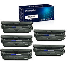 5x CF360X Black Toner Cartridge For HP 508X LaserJet Enterprise M553 M553n M553x picture