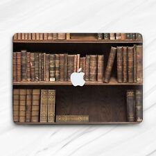Bookshelf Vintage Wood Grain Hard Case For Macbook Air 13 Pro 16 13 14 15 picture