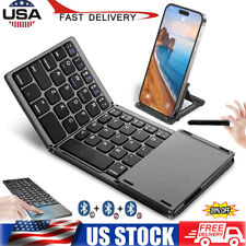 Portable Foldable Wireless Keyboard with Integrated Touchpad Perfect for Travel picture