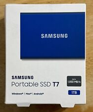 SAMSUNG T7 (MU-PC1T0H) - 1TB Portable SSD Drive - Blue....NEW picture