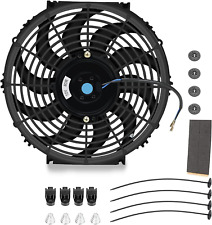 12 Inch Universal Slim Fan Push Pull Electric Radiator Cooling Fan 12V 80W  picture