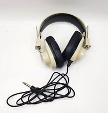 Califone 2924AV 3.5mm Plug Vintage Beige Stereo Corded 6' Headphones picture