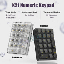 K21 Three Mode Transparent Numeric Keypad Bluetooth Type-C mechanical keyboard picture