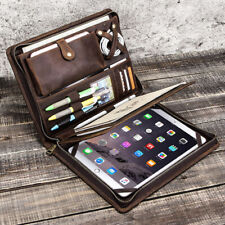 Handmade Genuine Leather Tablet Cases Covers Portfolio Fit For iPad 9.7/10.5/11 picture