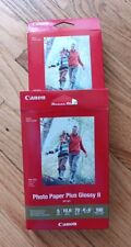 Two (2) Canon Plus Glossy II PP-301 Inkjet Print Photo Paper - 100 Sheets picture