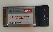 Notebook Wireless Network Card Belkin G 802.11g 125 Mbps 2.4 Ghz PCMCIA picture