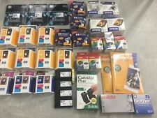 LARGE Lot HP, Epson, & Canon ink jet cartridges 36 pcs. Out of date, NOS picture