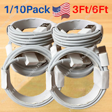 1/10x Bulk Lot USB Cable Fast Charger 3Ft/6Ft For iPhone 14 13 12 11 XR X 8 7 6 picture