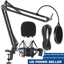 PROFESSIONAL Condenser Microphone with Mic Suspension Scissor Arm Stand Kit USA picture