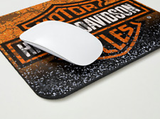 Harley Davidson Mouse Pads | Pink Mouse Pad | Orange Mouse Pad | Motorcycle Pad picture