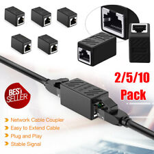 1-10X RJ45 Ethernet Network LAN Cat5e Cat6 Cable Joiner Adapter Coupler Extender picture