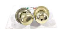 Pair Knobs Port IN Brass Antique Vintage (FH491) picture