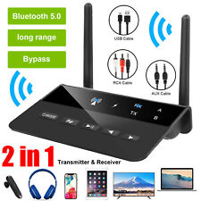 Long Range Bluetooth 5.0 Transmitter Receiver Apt-X HD Low Latency Audio Adapter picture