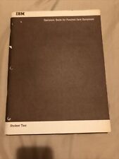 IBM Operators Guide For Punched Card Equipment March 1968 Vintage picture