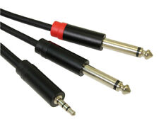 10ft Premium 3.5mm TRS Stereo Male to 2 1/4inch Mono Male Y-Breakout Cable picture