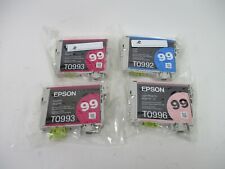 LOT 4PK Genuine Epson 99 Color Inkjet Cartridges T0993 T0993 T0992 T0996  picture