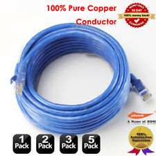 CAT6 Ethernet Cable Hi-Speed Network Cord 6ft 10ft 25ft 50ft 75ft 100ft lot Blue picture