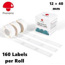 Phomemo 3 Rolls Circle White Square 12 x 40 mm Self-Adhesive Thermal Labels picture