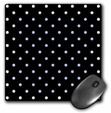 3dRose Black and White Polka Dots - Whimsical Art MousePad picture