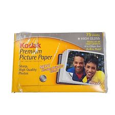 Kodak Premium Picture Paper Opened 74 of 75 Sheets 4x6 High Gloss Photo picture
