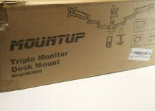 MOUNTUP MU0006 Triple Monitor Stand & Desk Mount For Computer Screens 13