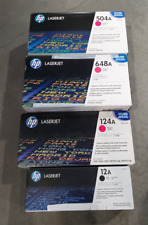 Lot of 4 Misc HP Toner boxes 3xMagenta 1xBlack ALL NEW SEALED READ for spec #69 picture