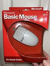 MICROSOFT Basic Mouse 1.0 PS/2 Windows 98 2000 Computer Wired New In Box picture