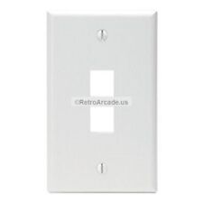 New Single Pack of Leviton 41080-2WP SAN 122 2-Port Wallplate Single Gang White picture