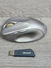 Microsoft Wireless Laser Mouse 6000 Silver Model 1052 w/ Receiver Tested oem picture