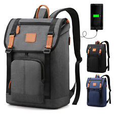 Men Laptop Backpack w/ USB Port Anti-theft Business School Rucksack Travel Bag picture
