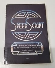 Vintage Speed Script The Word Processor for Commodore 64 Spiral 1985 Brannon picture