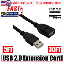 USB 2.0 Extension Extender Cable Cord USB A Male to Female 5FT/30FT HIGH SPEED picture