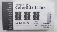 GENUINE XEROX TEKTRONIX PHASER 860 COLORSTIX 2 BLACK SOLID INK STICK 016-1902-01 picture