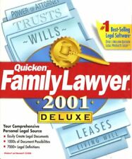  NEW Quicken Family Lawyer 2001 CD Rom Windows Suite CDROM  FAST SHIPPING RARE picture