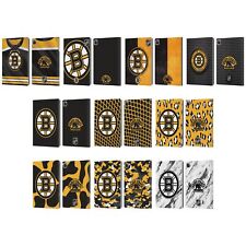 OFFICIAL NHL BOSTON BRUINS LEATHER BOOK WALLET CASE COVER FOR APPLE iPAD picture