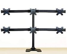 EZM Deluxe Hex Monitor Mount Stand Free Standing with Grommet Mount Option Su... picture